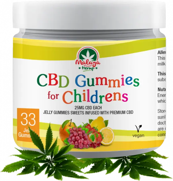 Malaya Hemp™ CBD Gummies For Childrens 25mg CBD